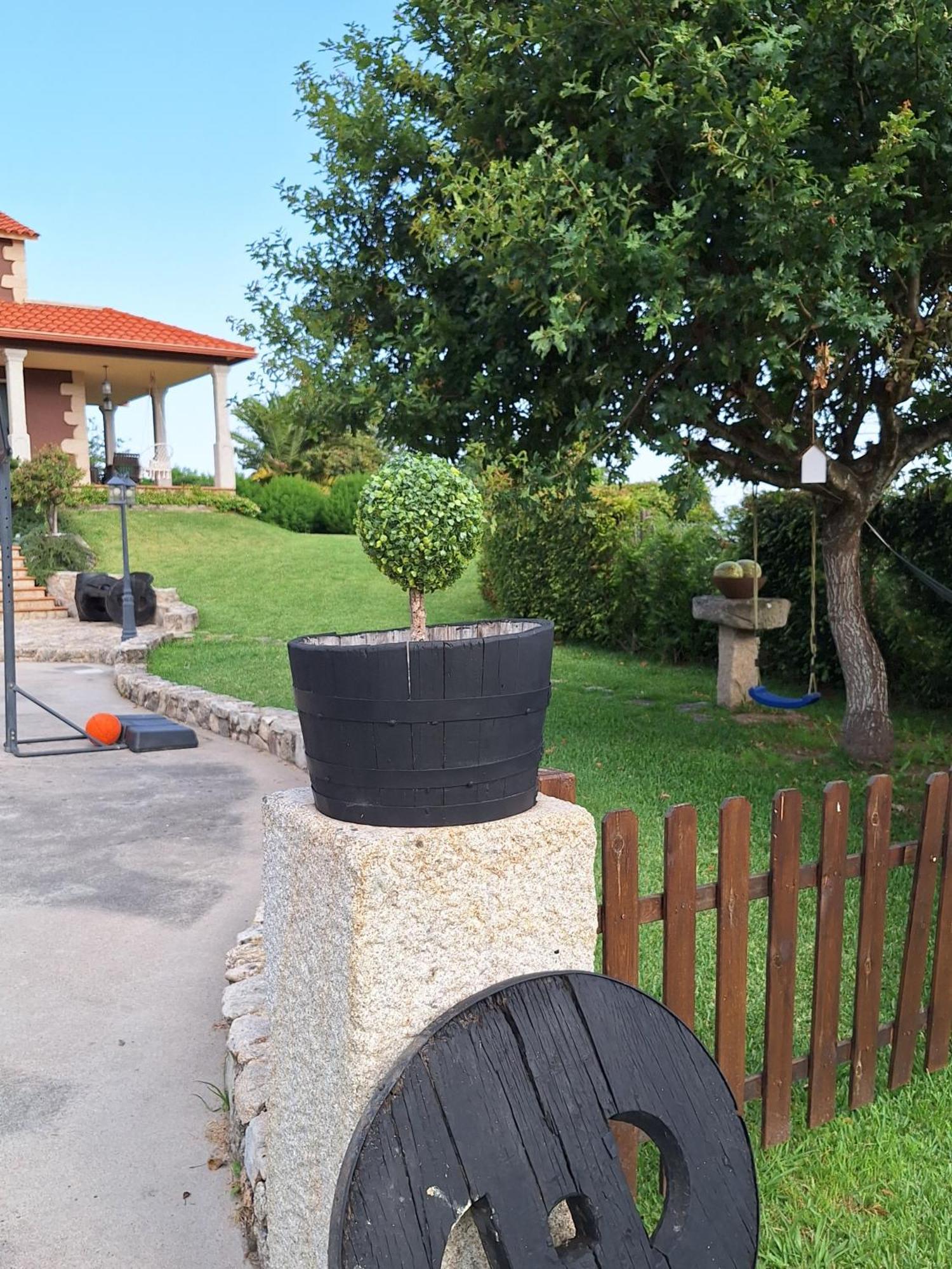 Chalet Rural 400 M Playa Piscina Barbacoa Chimenea Bueu Exterior photo